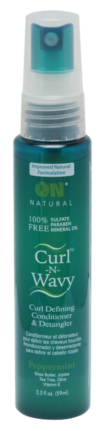 On Natural - Curl N Wavy - Detangler [Peppermint] 8oz