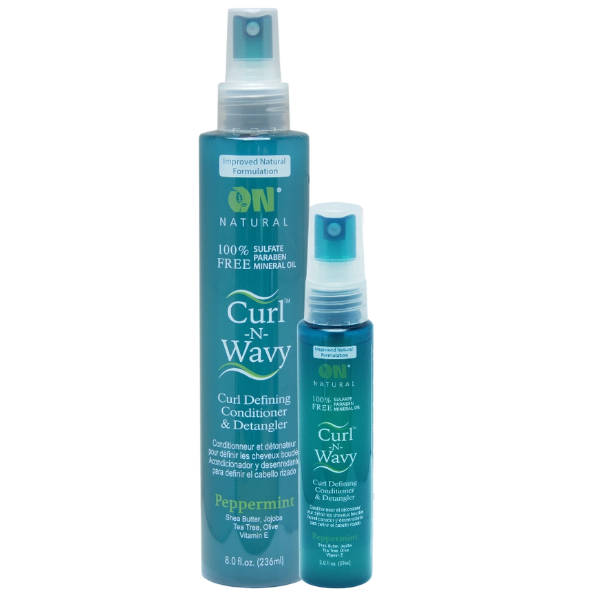 On Natural - Curl N Wavy - Detangler [Peppermint] 8oz