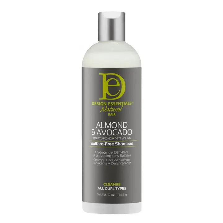 Design Essentials Almond & Avocado Moisturizing & Detangling Sulfate-Free Shampoo 6oz