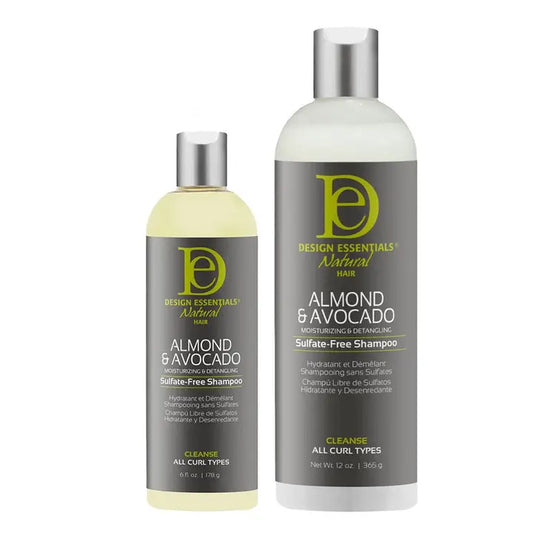 Design Essentials Almond & Avocado Moisturizing & Detangling Sulfate-Free Shampoo 6oz