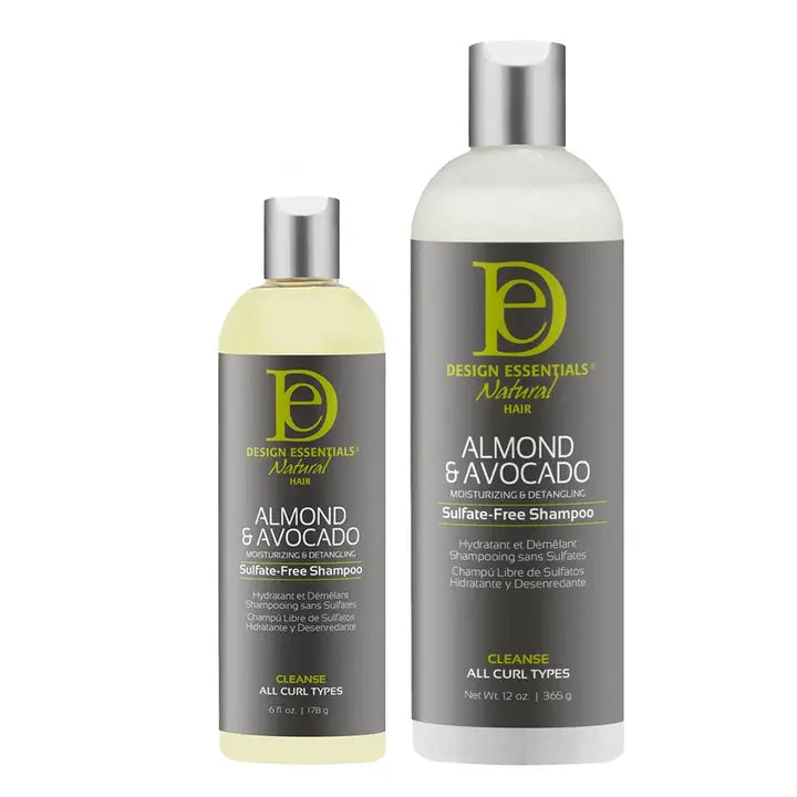 Design Essentials Almond & Avocado Moisturizing & Detangling Sulfate-Free Shampoo 12oz