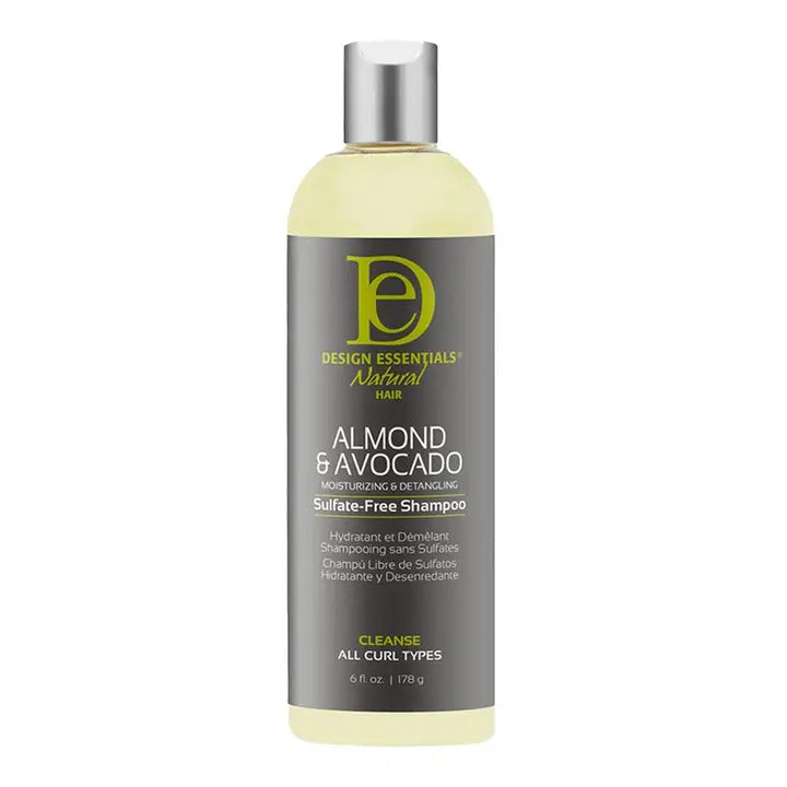 Design Essentials Almond & Avocado Moisturizing & Detangling Sulfate-Free Shampoo 6oz